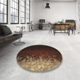 thumbnail image 4 of Ahgly Company Tapis d'Intérieur Lavable en Machine Carré Transitionnel Marron Sienne, 7 Pieds Carré, 4 of 7
