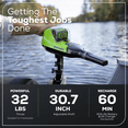 thumbnail image 3 of Greenworks 40V 32lb Trolling Motor (Tool Only), 3 of 10