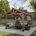 thumbnail image 1 of Backyard Discovery 12' x 12' Arlington Cedar Gazebo, 1 of 9