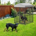 thumbnail image 4 of Kojooin 4x4x6FT Outdoor Dog Kennel with Lock & Waterproof Roof, 4 of 9
