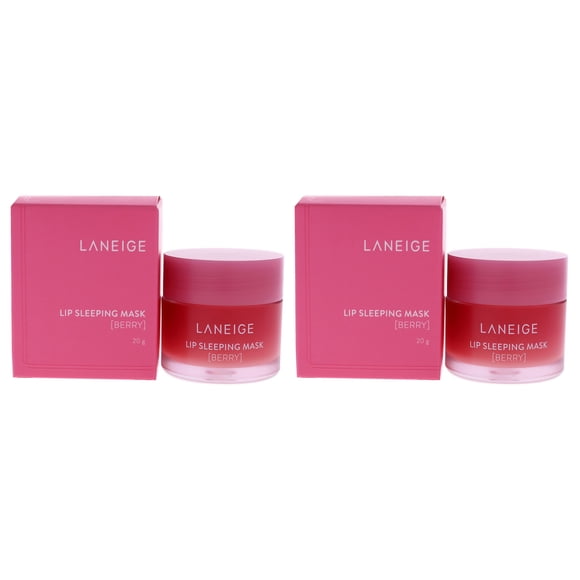 Masque de Nuit pour les Lèvres - Baie par Laneige pour Femmes - Masque pour les Lèvres 0,7 oz - Lot de 2