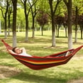 thumbnail image 1 of MTBLYS Hammock for Outdoor Camping Canvas Solo Swing 74.8X31.5 Inch Heavy Duty Reinforced Rope Portable Travel Kit for Backyard Balcony, 1 of 6