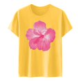 thumbnail image 4 of LUOGENLI T-shirts pour Femme pour Femmes Mode Décontractée T-shirts Imprimés Col Rond Manches Courtes T-Shirt Hauts Tunique Blouse T-shirts pour Femmes T-shirts Graphiques Fête de la Saint-Patrick Jaune TTG, 4 of 4