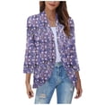 thumbnail image 1 of Pisexur Womens Jacket Open Front Cardigans Plus Size Jackets Coats Fall Jackets Women's Non Positioning Printed Fashionable Loose Lace Cardigan Top, 1 of 4