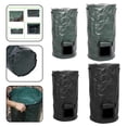 thumbnail image 3 of 1Pc Garden Compost Bins With Lid Reusable Waste Disposal Bags For Outdoors Green 45*80Cm, 3 of 8