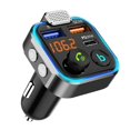 thumbnail image 1 of Car Handsfree Bluetooth 5.0 FM Transmitter Wireless Handsfree Audio Receiver Car MP3 Player Fast Charger Car Accessories, 1 of 4