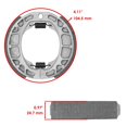 thumbnail image 4 of Caltric Front & Rear Brake Shoes Compatible With Honda C70 C-70 Passport 70 1980-1983, 4 of 4