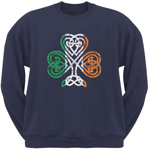 St. Patricks Jour - Sweat-Shirt Bleu Marine Adulte