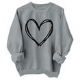 thumbnail image 1 of Chandails de la Saint-Valentin pour Filles et Enfants Cœur Mignon Graphique Chandails de la Saint-Valentin Manches Longues Col Rond Hauts de Fête Chandails Tendance pour Adolescentes Désolé Bro Chandail à Capuchon Veste Garçon 18 Mois Garçon, 1 of 2