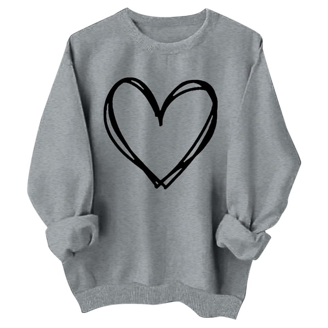 Chandails de la Saint-Valentin pour Filles et Enfants Cœur Mignon Graphique Chandails de la Saint-Valentin Manches Longues Col Rond Hauts de Fête Chandails Tendance pour Adolescentes Désolé Bro Chandail à Capuchon Veste Garçon 18 Mois Garçon