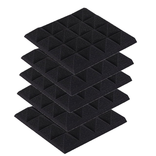 5 Pcs Panneau en Mousse Acoustique Absorption du Son Arrêt Éponge Studio KTV Insonorisant