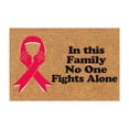 thumbnail image 1 of Tapis d'Entrée de Sensibilisation au Cancer avec Ruban Non - Intérieur Extérieur Tapis Personnalisable, 1 of 8
