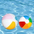 thumbnail image 3 of Glossy Panel Inflatable Beach Ball Large Summer Holiday Party Swimming; Z7F3, 3 of 8