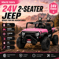 thumbnail image 2 of VOLTZ TOYS 24V 2 Seater Electric UTV Ride-On Car for Kids – Remote Control Jeep Style Buggy, 2 of 7