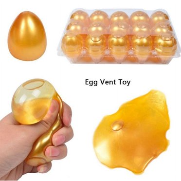 MesaSe PENGXAING 1Pc Unbreakable Anti Stress Ball Venting Ball Novelty Fun Splat Eggs Squeeze Toy