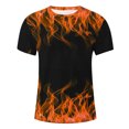 thumbnail image 5 of Qertyioot T-shirt Imprimé à Col Rond pour Homme, Mode Estivale Décontractée, Haut Hipster, Chemises, 5 of 5