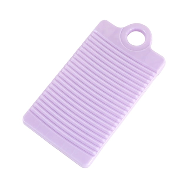 12.2" Thickened Plastic Scrubbing Board - Heavy Duty Laundry Washboard for Home & Camping (Multi-Color)