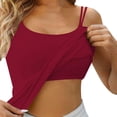 thumbnail image 1 of Women's Seamless Bralette Camisole - Built-in Pads, Backless Design, Breathable Fabric & Versatile Inner Tank for Backless Outfits, 1 of 4