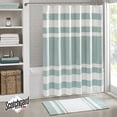 thumbnail image 1 of Madison Park Spa Waffle Shower Curtain With 3M Treatment - Water Repellent & Stain Resistant - Aqua - 72(W) X 72(L)- Machine Washable, 1 of 5