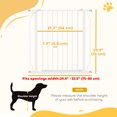 thumbnail image 3 of PawHut 30"- 34" Extra Wide Dog Gate with Double Locking System White, 3 of 10