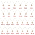 thumbnail image 3 of Collier Pendentif Rond en Forme de Pièce Alphabet Femme Chandail Disque Chaîne de Cou Fille Femme Cadeau Bijou Féminin, 3 of 8