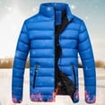 thumbnail image 2 of Pisexur Men's Puffer Jacket Packable Down Jacket Lightweight Puffer Jacket Hooded Winter Jacket, 2 of 4