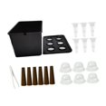 thumbnail image 3 of DYNWAVECA Hydroponics Growing System Kit, Gardening System High Performance Indoor Hydroponic Sturdy Hydroponics Grower Kit for Outdoor Black, 3 of 9