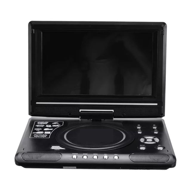 Lecteur DVD Portable de 9,8 Pouces pour la Maison et la Voiture, Lecteur TV de Jeu VCD CD, Adaptateur Radio USB, Prise en Charge de la Radio FM, Réception - UE, Écran Haute Résolution