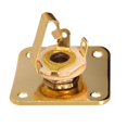 thumbnail image 2 of Milaget Electric Guitar Plates Socket Cover Square for LP Guitar Bass Accs Gold, 2 of 5