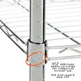 thumbnail image 3 of Honey-Can-Do 5-Tier Heavy Duty Adjustable Storage Shelving Unit, Chrome, 3 of 7