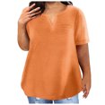 thumbnail image 1 of Birdeem Blouses pour Femmes T-Shirt à Col en V Uni Surdimensionné pour Femmes, 1 of 10