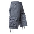 thumbnail image 4 of Styesk Mens Shorts Men's Pockets Cargo Pants Casual Button Classic Summer Short With Multi Pockets, 4 of 8