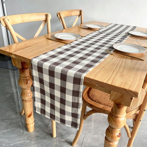 Dvkptbk Checkered Tablecloth Tablecloth Dining Table Indoor and Outdoor Decoration