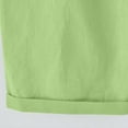 thumbnail image 4 of Pisexur Womens Shorts Solid Color Linen Shorts Adjustable Drawstring Elastic Waist Short Pants Summer Casual Knee Length Shorts Fashion Loose Oversized Bermuda Shorts with Pockets,S-5XL, 4 of 6