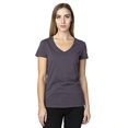 thumbnail image 1 of T-Shirt à Manches Courtes Col en V pour Femmes - GRAPHITE - 2TG, 1 of 3