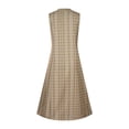thumbnail image 5 of EQWLJWE Longue Robe pour Femmes Mode Féminine Décontractée Sans Manches à Col en V à Boutons à Rayures Imprimées avec Poche Robe Maxi, 5 of 5