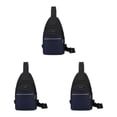 thumbnail image 2 of Baohd Hands-Free Chest Bag For Men Soft Polyster Outdoor Expeditions Easy To Carry blue 3Set, 2 of 6
