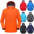 thumbnail image 1 of Sentmoon Winter Jackets for Men Solid Color Long Sleeve Hooded Neck Mens Coats Oversized Keep Warm Zipper Windbreaker Mens Clothes Trendy Fall Delightful for Commuting and Bike Riding, 1 of 8