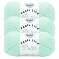 thumbnail image 1 of Lion Brand Feels Like Butta ® Yarn #4 Medium/Worsted Yarn 100g/199m 3-Pack, 1 of 9