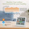 thumbnail image 4 of Portable Digital Thermometer/Hygrometer with High Accuracy, Temperature and Hygrometer for Room Temperature Control, Room Air Control, Climate Monitoring, 4 of 5