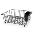 thumbnail image 1 of Mainstays Small Chrome Wire Dish Rack - White, 1 of 7
