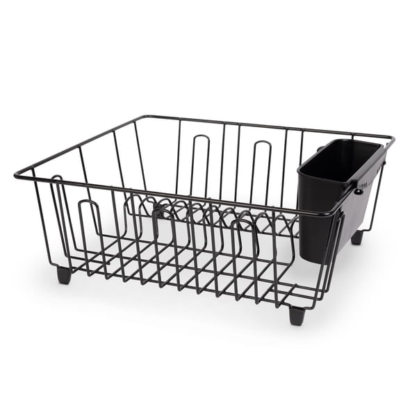 Mainstays Small Chrome Wire Dish Rack - White