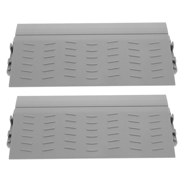 MLINS 2pcs Plastic Threshold Ramp for Robot Vacuum Door Sweeping Mat Scooter Bike Slope for Home Garage Travel Trailer Doorways