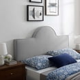 thumbnail image 4 of Modway Dawn Full/Queen Modern Performance Velvet Headboard in Light Gray, 4 of 7