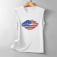 thumbnail image 5 of EQWLJWE Femmes Sans Manches Tops Débardeur d'Été pour Femmes Sans Manches Été Sexy Casual Tops Régulier Col Rond Impression Gilet Sans Manches Tops, 5 of 5