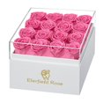 thumbnail image 1 of Eterfield Fleurs Éternelles Fleurs Préservées pour Livraison Roses Réelles Qui Dont la Durée Plus d'Un An Cadeaux pour Elle Fête des Mères Saint-Valentin (Boîte Carrée Blanche, 16 Roses), 1 of 5