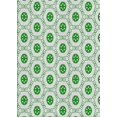 thumbnail image 1 of Ahgly Tapis Rectangulaire d'Intérieur à Motifs Verts, 5 Pieds x 7 Pieds, 1 of 6