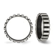 thumbnail image 4 of Mens Titanium Polished Black Plated Wire Band Ring (6mm), 4 of 4