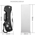 thumbnail image 3 of Stainless Steel 11-in-1 Multitool, Heavy Duty Folding Pocket Knife with Screwdrivers, Saw, Scissors and Bottle Opener, Black, 3 of 10