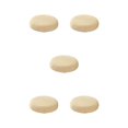 thumbnail image 3 of maskred Housses de Coussin Rondes pour Tabouret Confortable Polyester Imperméabilisation Douce beige 5Set, 3 of 6